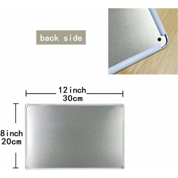 Garden Sign Outdoor Welcome Sign Garden Tin Signs Funny Vintage Metal Tin Signs - Picture 3 of 7